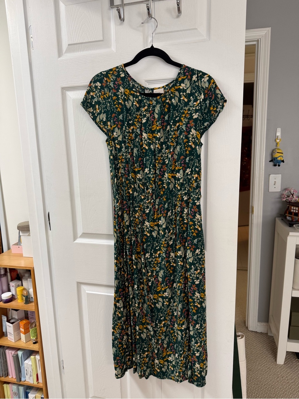 Target Dark Green Floral Midi Dress
